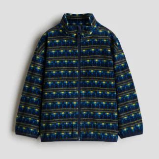 H&M パターンフリースジャケット