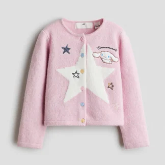 H&M スパンコールデザインカーディガン