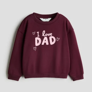 H&M プリントデザインスウェットシャツ