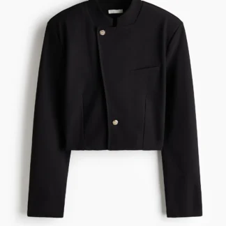 H&M スタンドカラー クロップドブレザー
