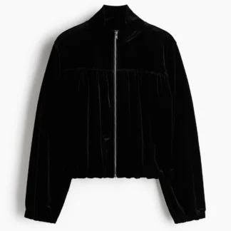 H&M フルジップ ベロアジャケット