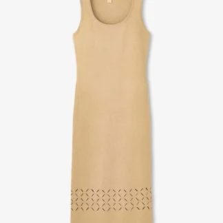 Michael Kors メタリック レーザーカット ミディタンクドレス