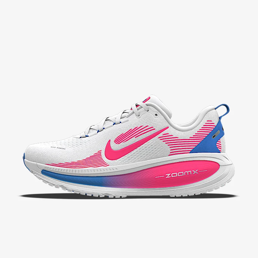 NIKE ボメロ 18 By You — カスタム ウィメンズ ロード ランニングシューズ