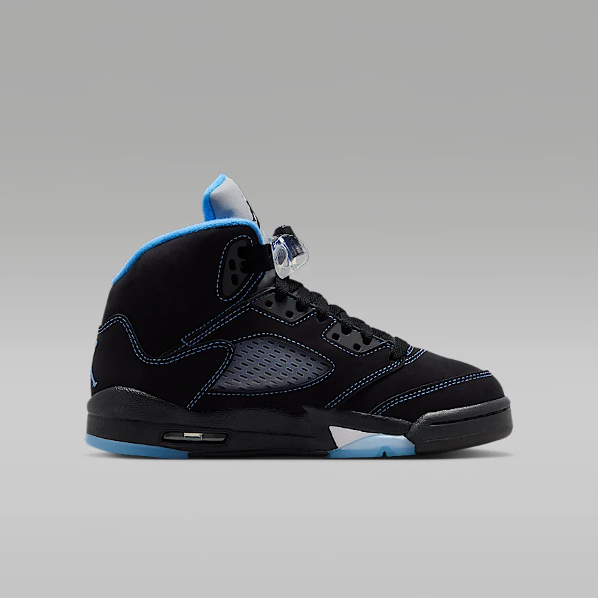NIKE Air Jordan 5 "Black Carolina" — Big Kids' Shoes - Image 3