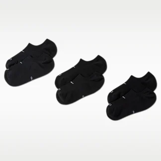 NIKE Everyday Plus Cushioned — Women's Training Footie Socks (3 Pairs)