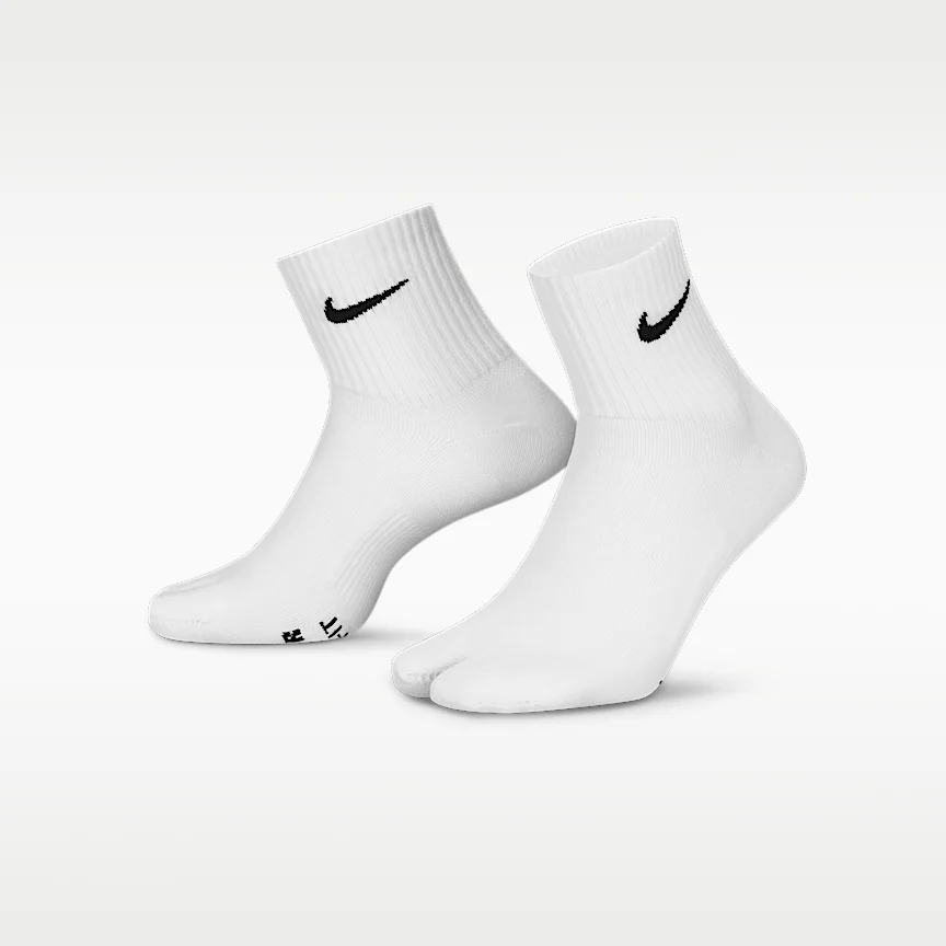 NIKE エブリデイ プラス "Rift" — ライトウェイト スプリットトゥ アンクル ソックス