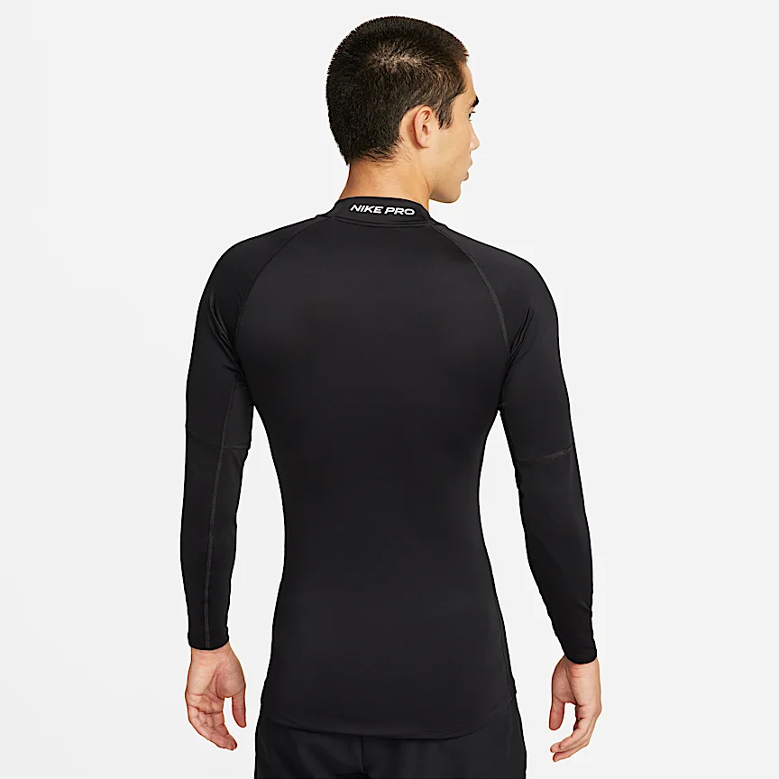 NIKE プロ — メンズ Dri-FIT フィットネス モックネック ロングスリーブ トップ - Image 2