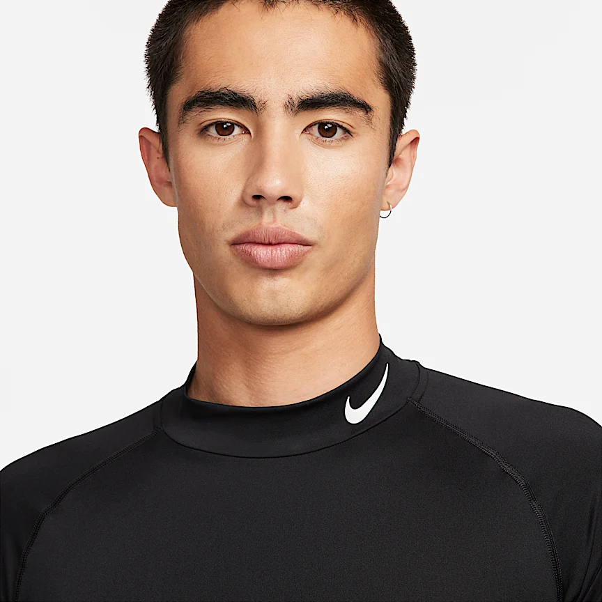 NIKE プロ — メンズ Dri-FIT フィットネス モックネック ロングスリーブ トップ - Image 3