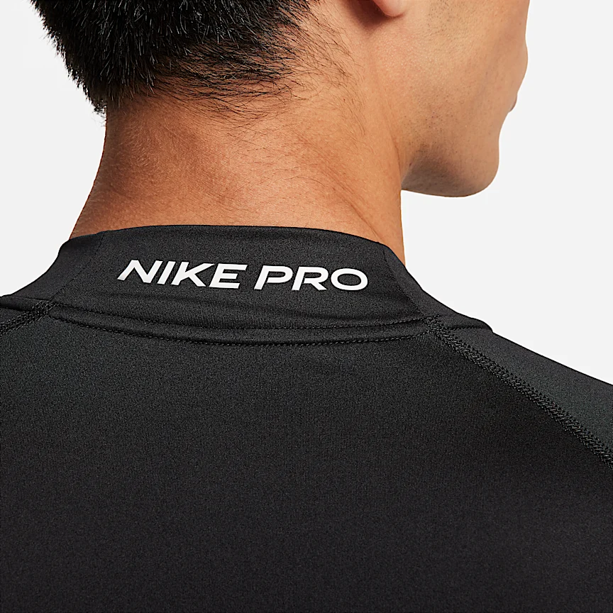 NIKE プロ — メンズ Dri-FIT フィットネス モックネック ロングスリーブ トップ - Image 4