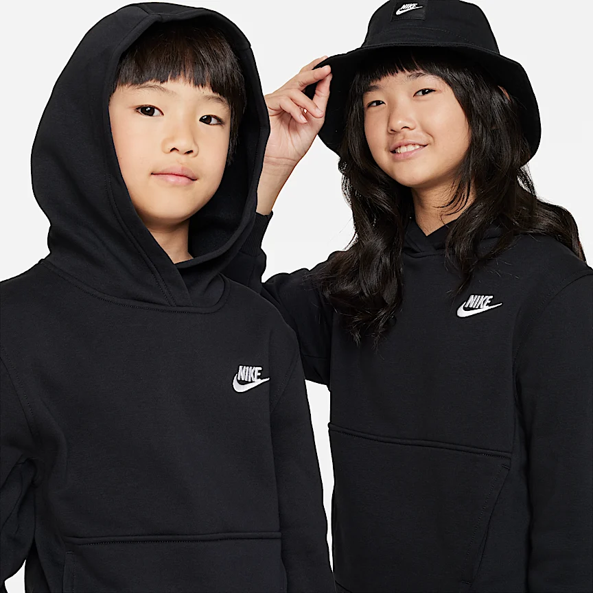 NIKE Sportswear Club Fleece — Big Kids' Pullover Hoodie - Image 3