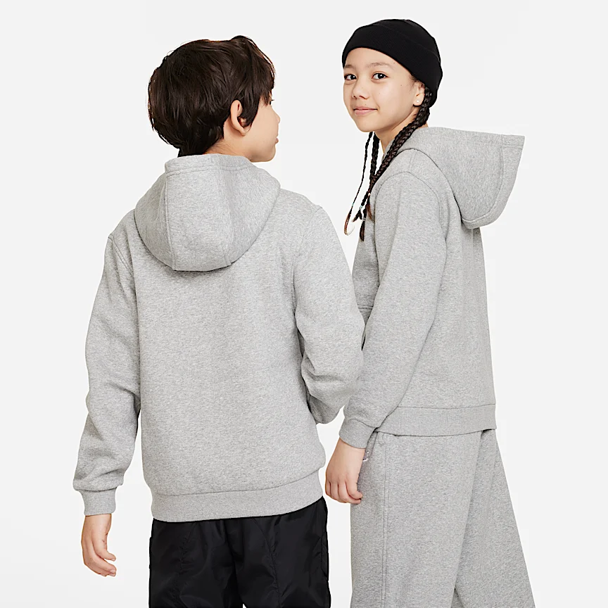 NIKE Sportswear Club Fleece — Big Kids' Pullover Hoodie - Image 2