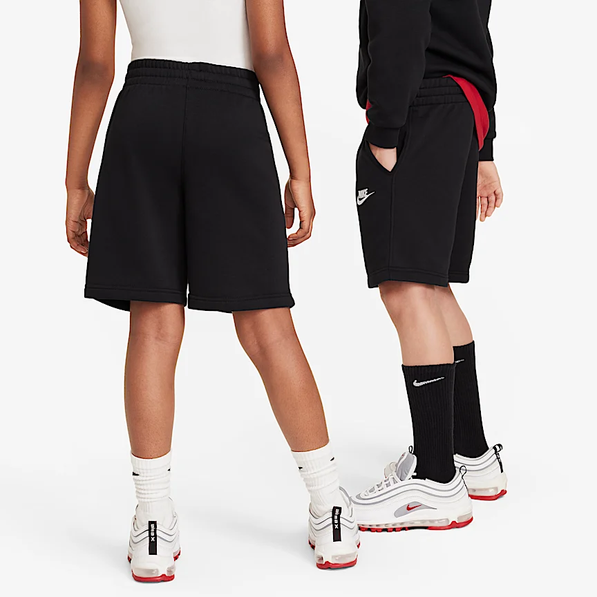 NIKE Sportswear Club Fleece — Big Kids' French Terry Shorts - Image 2