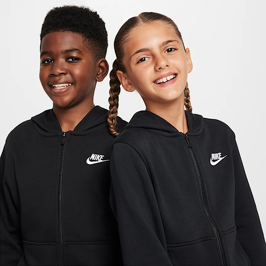 NIKE クラブ フリース — ジュニア フレンチ テリー フルジップ パーカー - Image 3