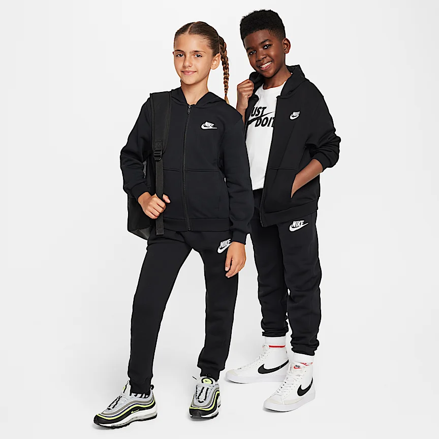 NIKE クラブ フリース — ジュニア フレンチ テリー フルジップ パーカー - Image 6