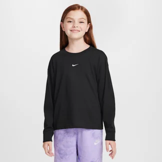 NIKE スポーツウェア エッセンシャル — ジュニア (ガールズ) ロングスリーブ Tシャツ