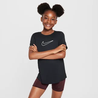 NIKE One Fitted — Big Kids' (Girls') Dri-FIT Short-Sleeve Top