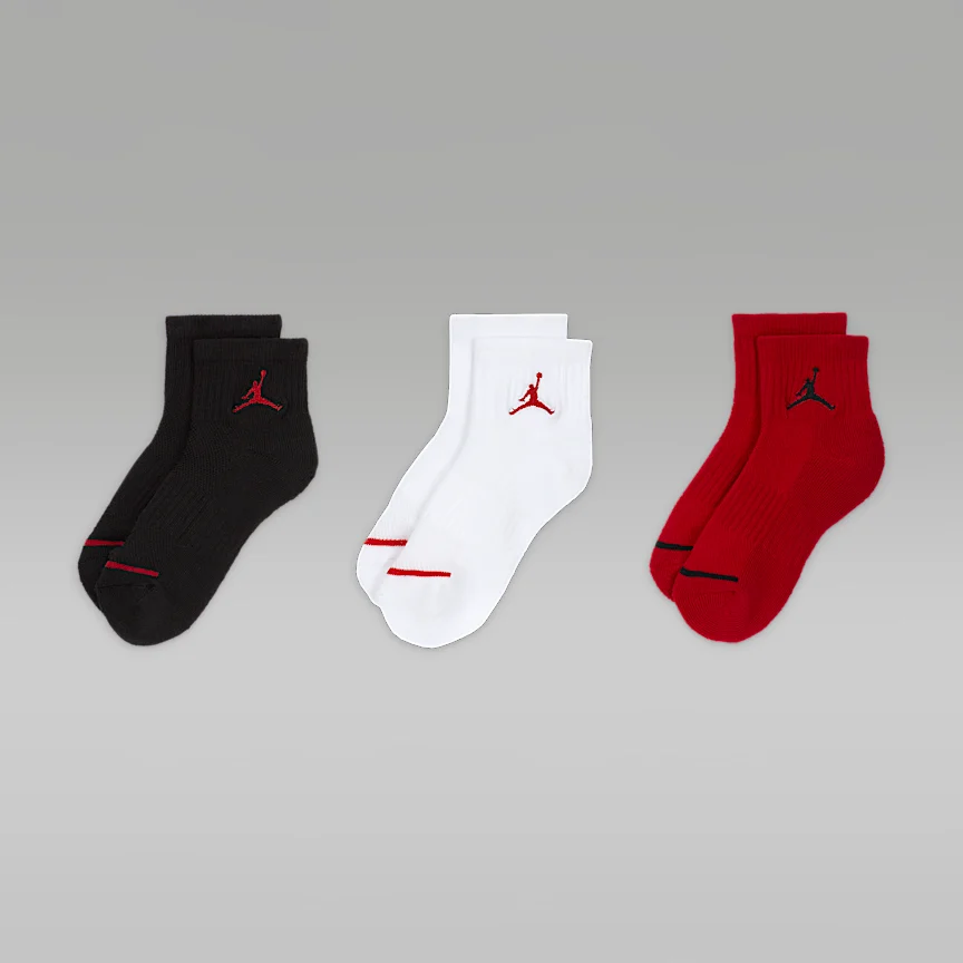NIKE ジョーダン — リトルキッズ アンクル ソックス (3足) - Image 2