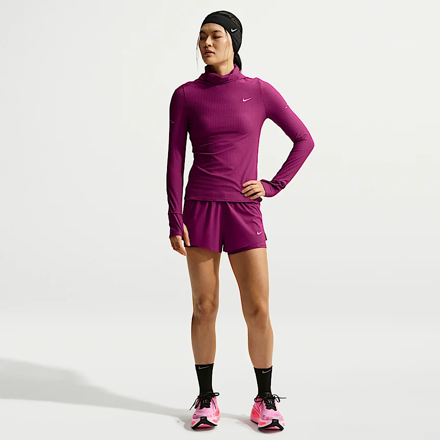 NIKE スウィフト — ウィメンズ Dri-FIT ミッドライズ 2イン1 ランニングショートパンツ