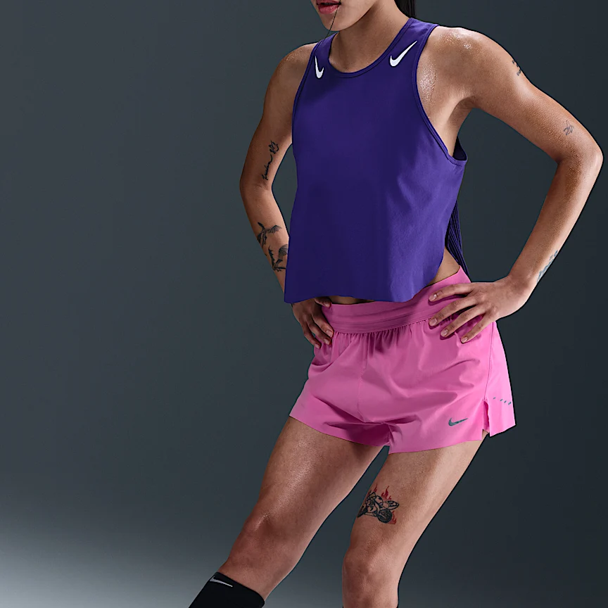 NIKE スウィフト — ウィメンズ Dri-FIT ミッドライズ 2イン1 ランニングショートパンツ - Image 5