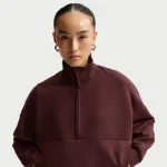 NIKE 24.7 ImpossiblySoft — ウィメンズ Dri-FIT オーバーサイズド 1/2ジップ トップ