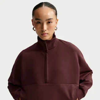NIKE 24.7 ImpossiblySoft — ウィメンズ Dri-FIT オーバーサイズド 1/2ジップ トップ