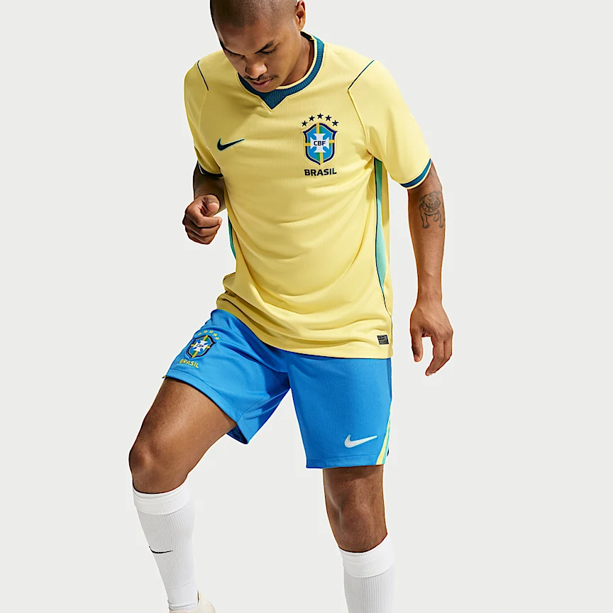 NIKE Brazil 2026 Stadium Home — Men's Nike Dri-FIT Soccer Replica Shorts - Image 4