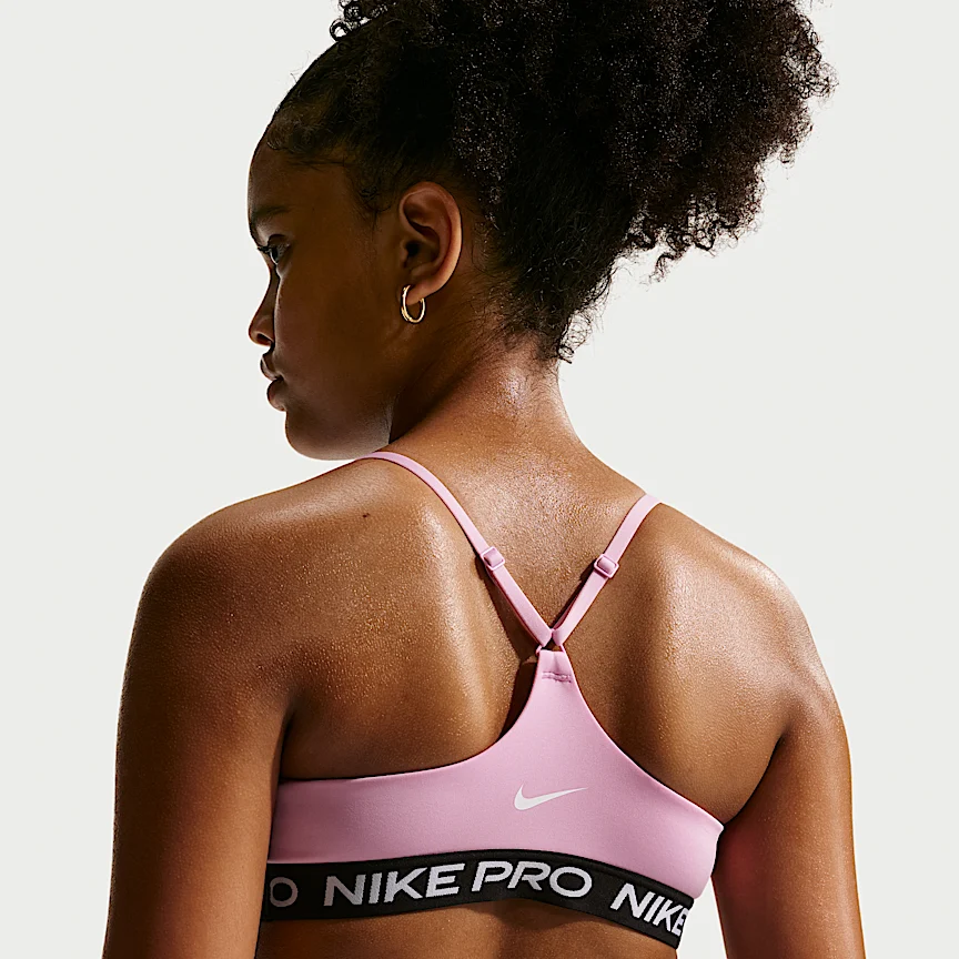 NIKE Pro — Big Kids' (Girls') Indy Bra - Image 2