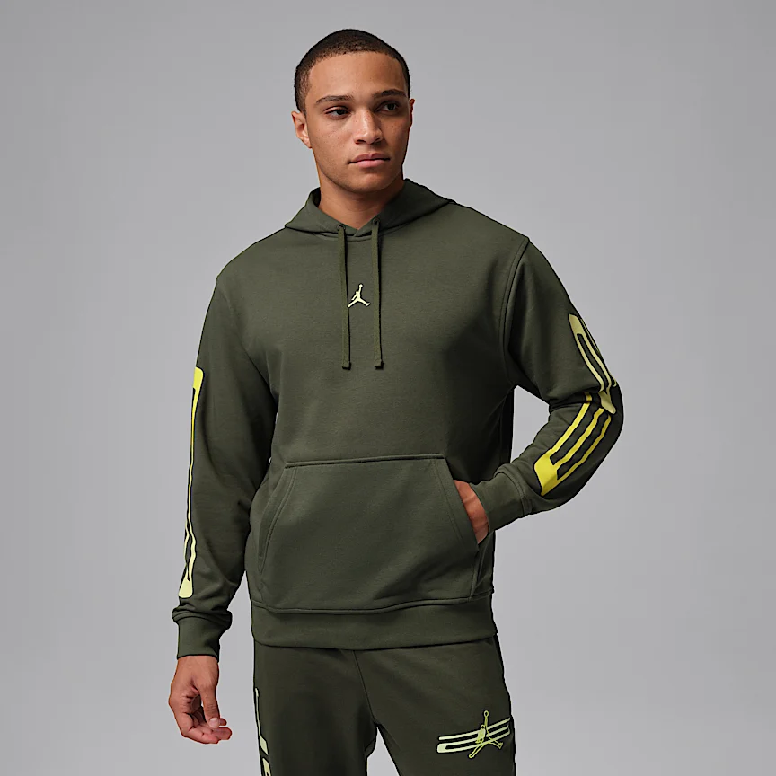 NIKE ジョーダン スポーツ クロスオーバー — メンズ Dri-FIT フリース グラフィック プルオーバー パーカー