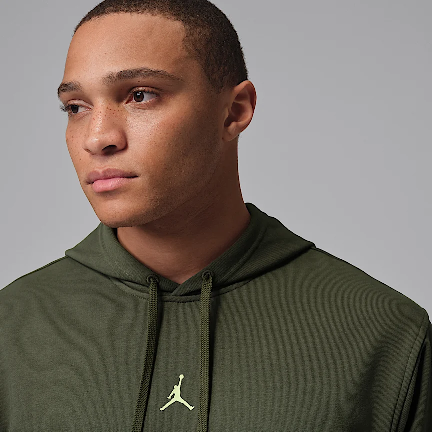 NIKE ジョーダン スポーツ クロスオーバー — メンズ Dri-FIT フリース グラフィック プルオーバー パーカー - Image 3