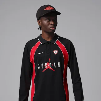 NIKE Jordan Flight — Men's Long-Sleeve Polo Jersey