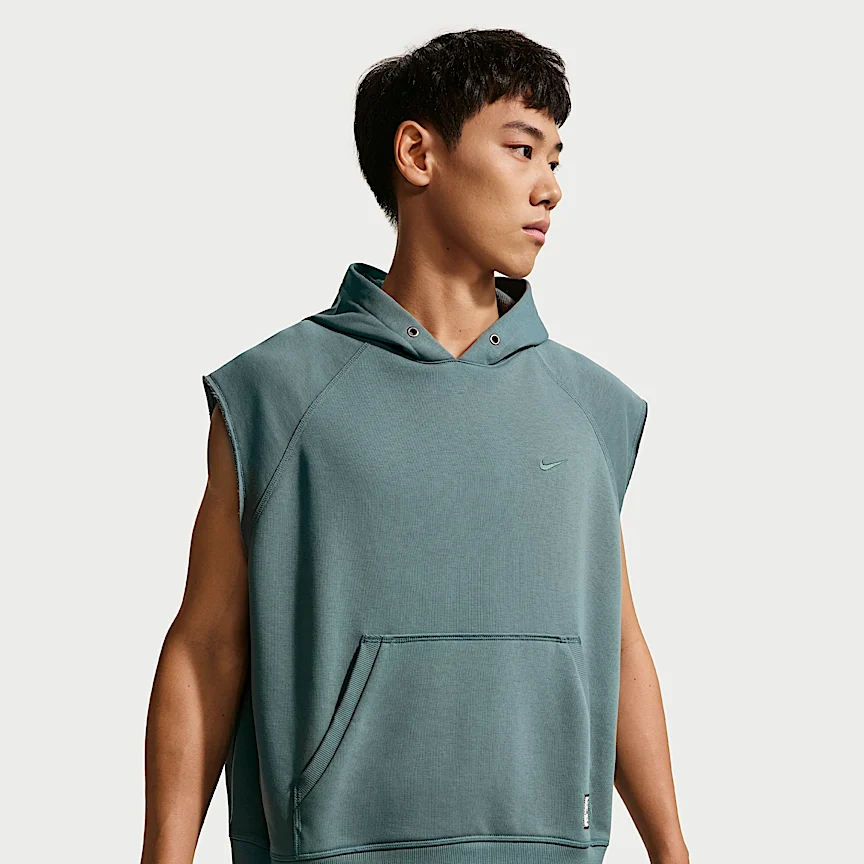 NIKE N.A.C. — メンズ Dri-FIT フリース スリーブレス トレーニング パーカー