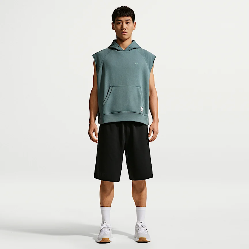 NIKE N.A.C. — メンズ Dri-FIT フリース スリーブレス トレーニング パーカー - Image 4