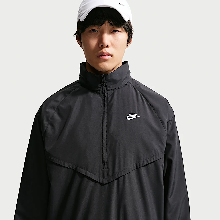 NIKE ウィンドランナー — メンズ ライトウェイト ハーフジップ ジャケット
