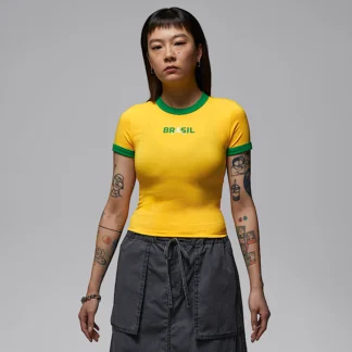NIKE ジョーダン — ウィメンズ グラフィック ブラジル クルーネック シャツ