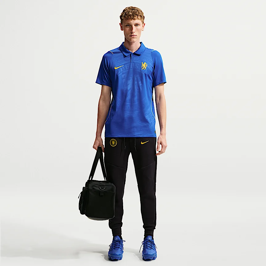 NIKE チェルシーFC 2026/27 スタジアム ホーム — メンズ ナイキ Dri-FIT サッカー レプリカ ユニフォーム トップス - Image 4
