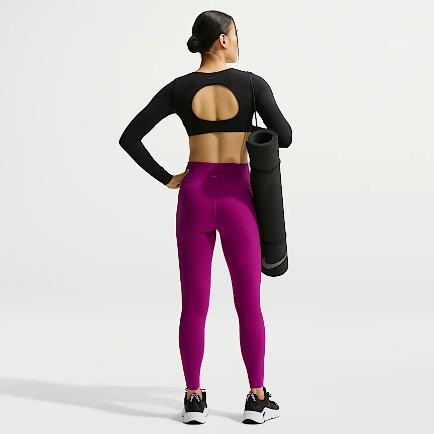 NIKE ゼンビー — ウィメンズ ハイウエスト フルレングス (10分丈) レギンス フロントシームなし - Image 5