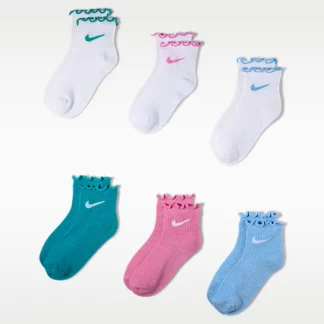 NIKE  — キッズ レタス ウェルト アンクル ソックス (6足)