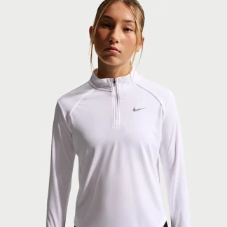 NIKE Tempo — Big Kids' (Girls') Dri-FIT Long-Sleeve Half-Zip Top