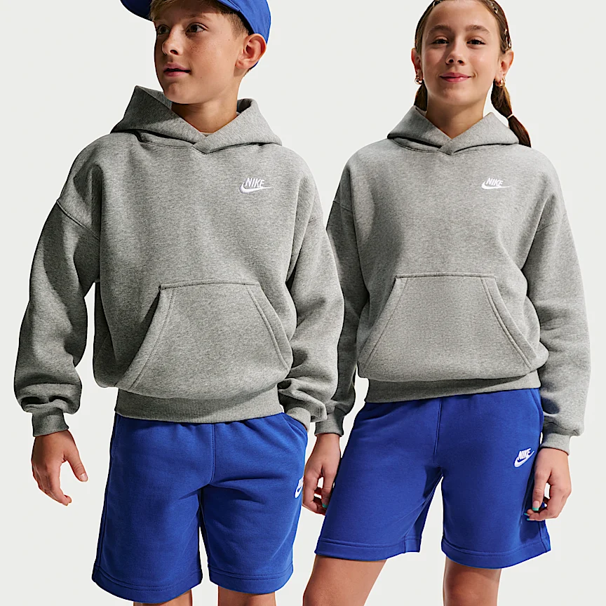 NIKE Sportswear Club Fleece — Big Kids' Oversized Hoodie