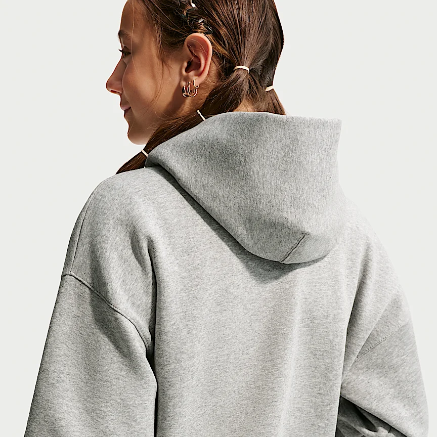 NIKE Sportswear Club Fleece — Big Kids' Oversized Hoodie - Image 4