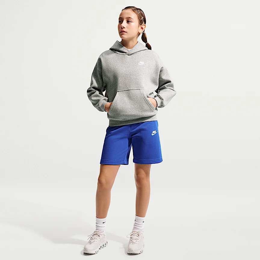 NIKE Sportswear Club Fleece — Big Kids' Oversized Hoodie - Image 6