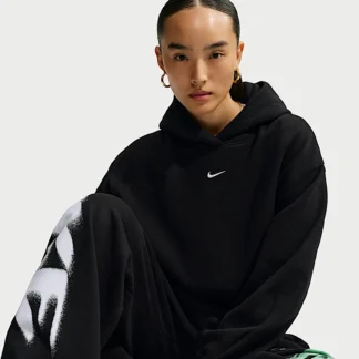 NIKE スタジオ フリース ミディアムウェイト — ウィメンズ オーバーサイズド クロップド パーカー