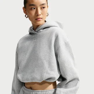 NIKE スタジオ フリース ミディアムウェイト — ウィメンズ オーバーサイズド クロップド パーカー