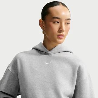 NIKE スタジオ フリース ミディアムウェイト — ウィメンズ オーバーサイズド プルオーバー パーカー