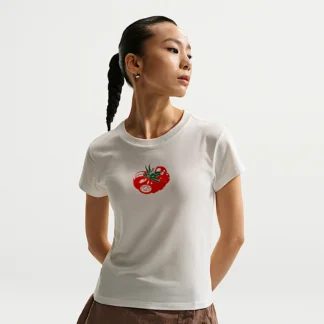 NIKE スポーツウェア チル ニット — ウィメンズ スリム モッドクロップド Tシャツ