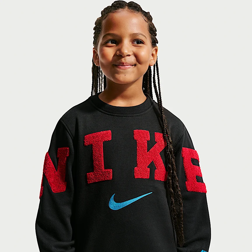 NIKE クラブ — リトルキッズ シェニール フリース クルー - Image 2