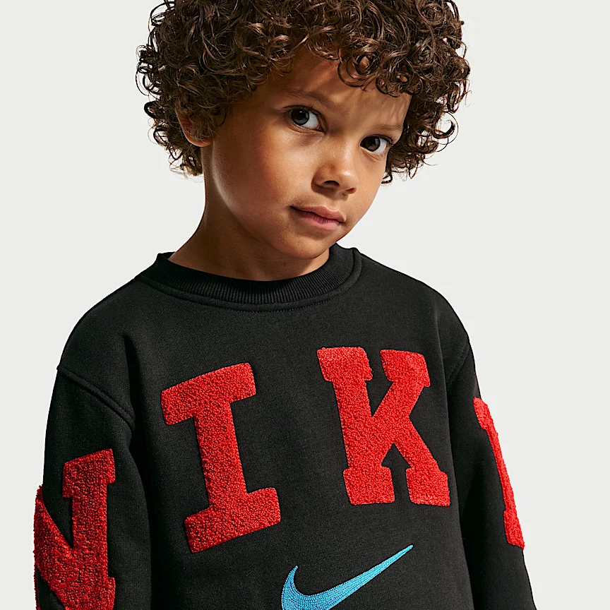 NIKE クラブ — リトルキッズ シェニール フリース クルー - Image 3
