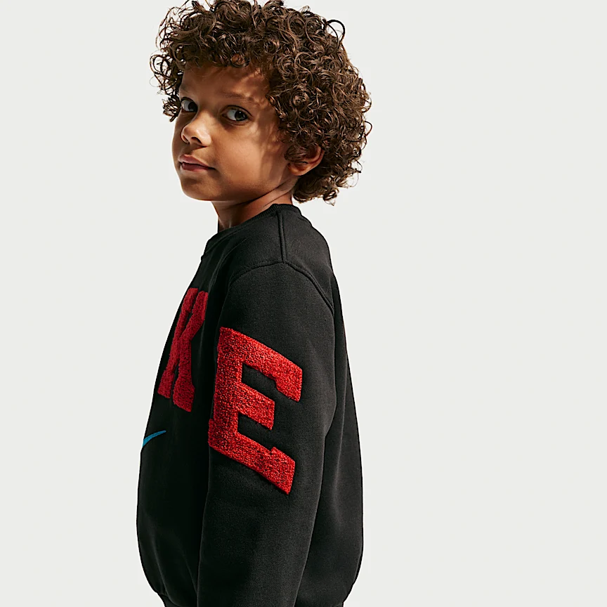 NIKE クラブ — リトルキッズ シェニール フリース クルー - Image 5