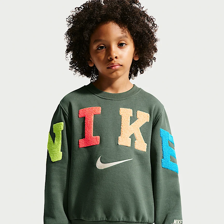 NIKE クラブ — リトルキッズ シェニール フリース クルー - Image 3