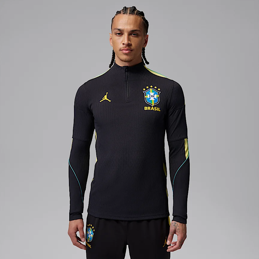NIKE ブラジル ストライク エリート — メンズ ジョーダン Dri-FIT ADV サッカー ニット ドリル トップス